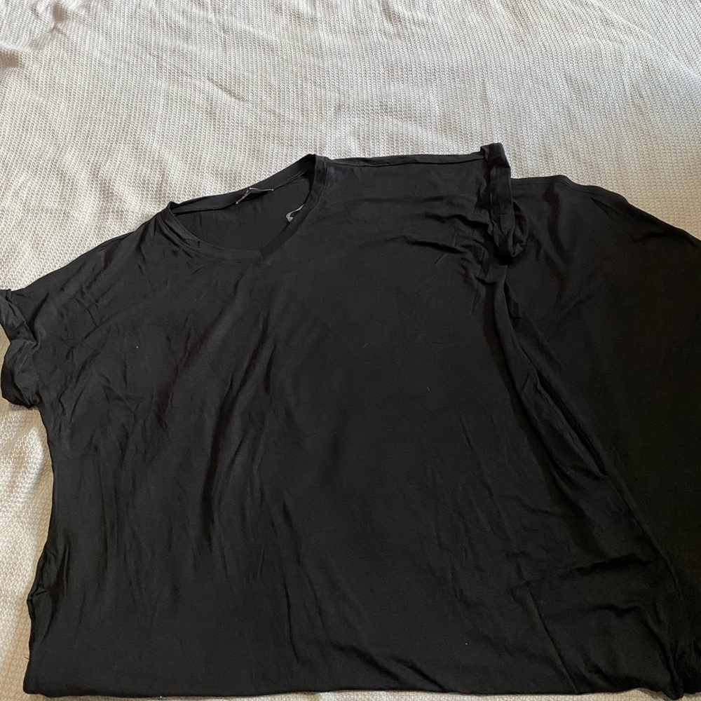 Rae Mode 1X Black Dress Ankle Length with side slits GUC